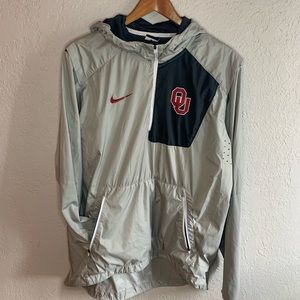 Nike windbreaker, Size medium grey, black, red - University of Oklahoma